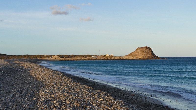Evening light on the beach at Cabo Pulmo, East Cape, Baja California Sur