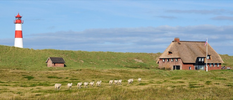 The Ellenbogen peninsula and its lighthouse on Sylt
