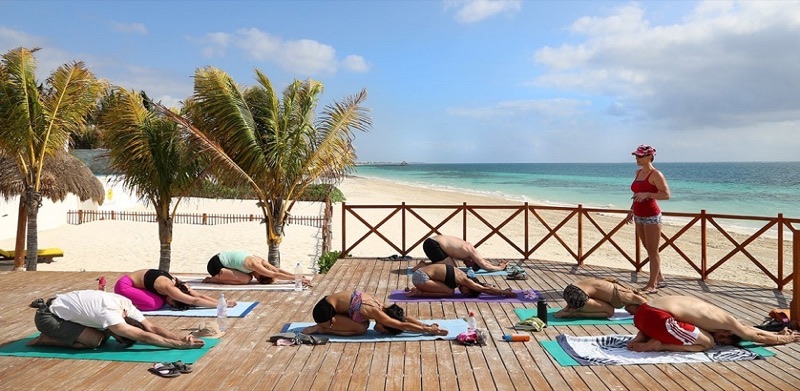 People practicing Yoga