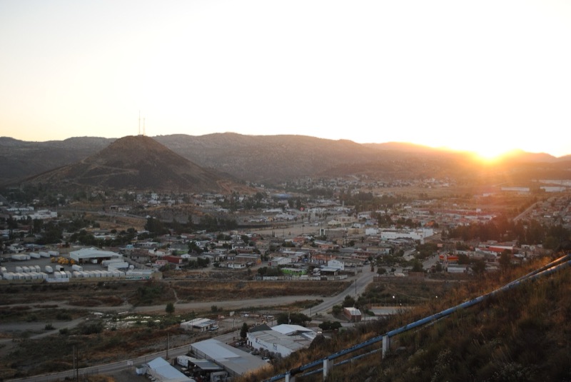 Sunrise over Tecate, Mexico