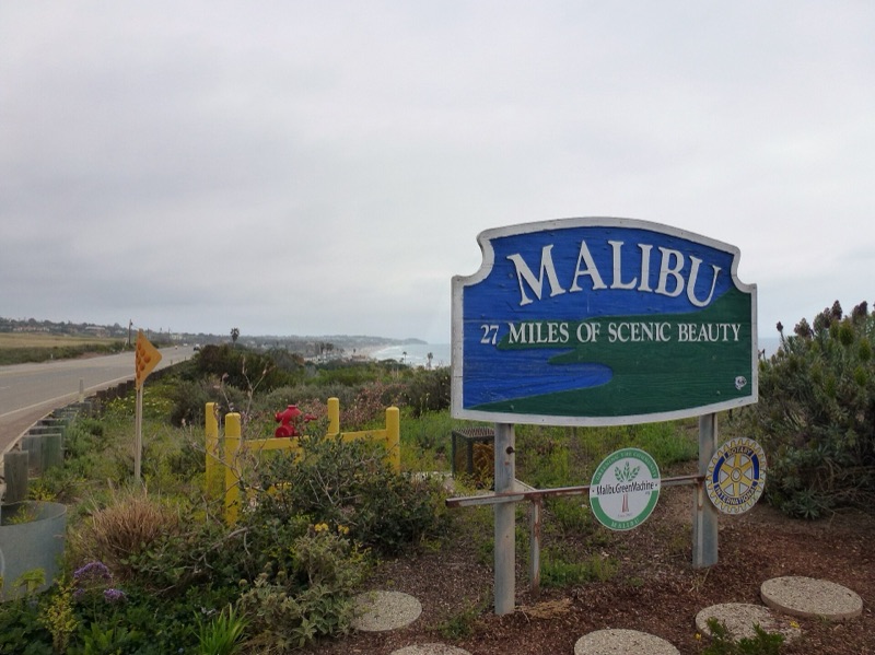 The coast of western Malibu